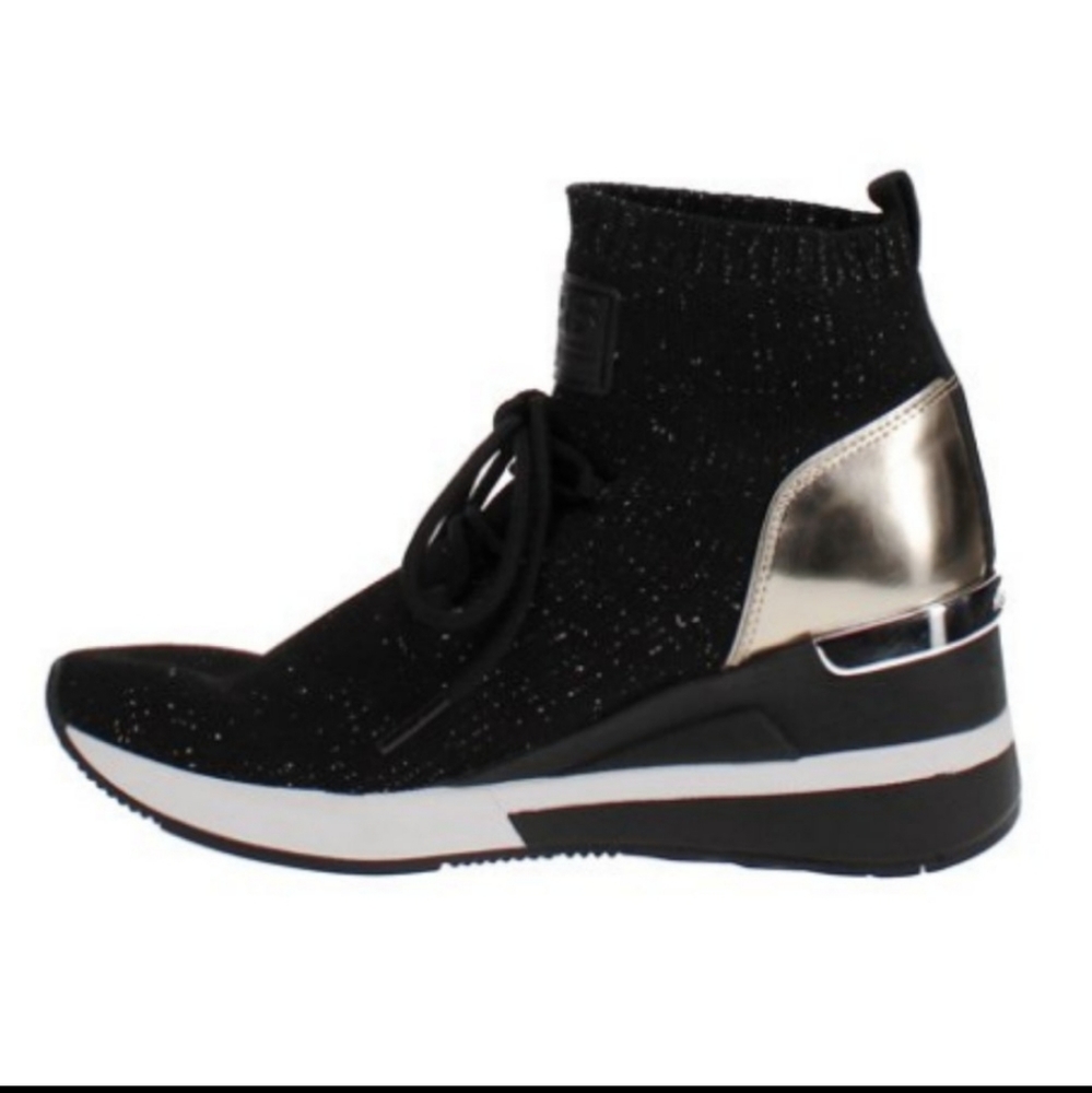SOLD OUT MICHAEL KORS Skyler Wedge Sneakers - Picture 4 of 6